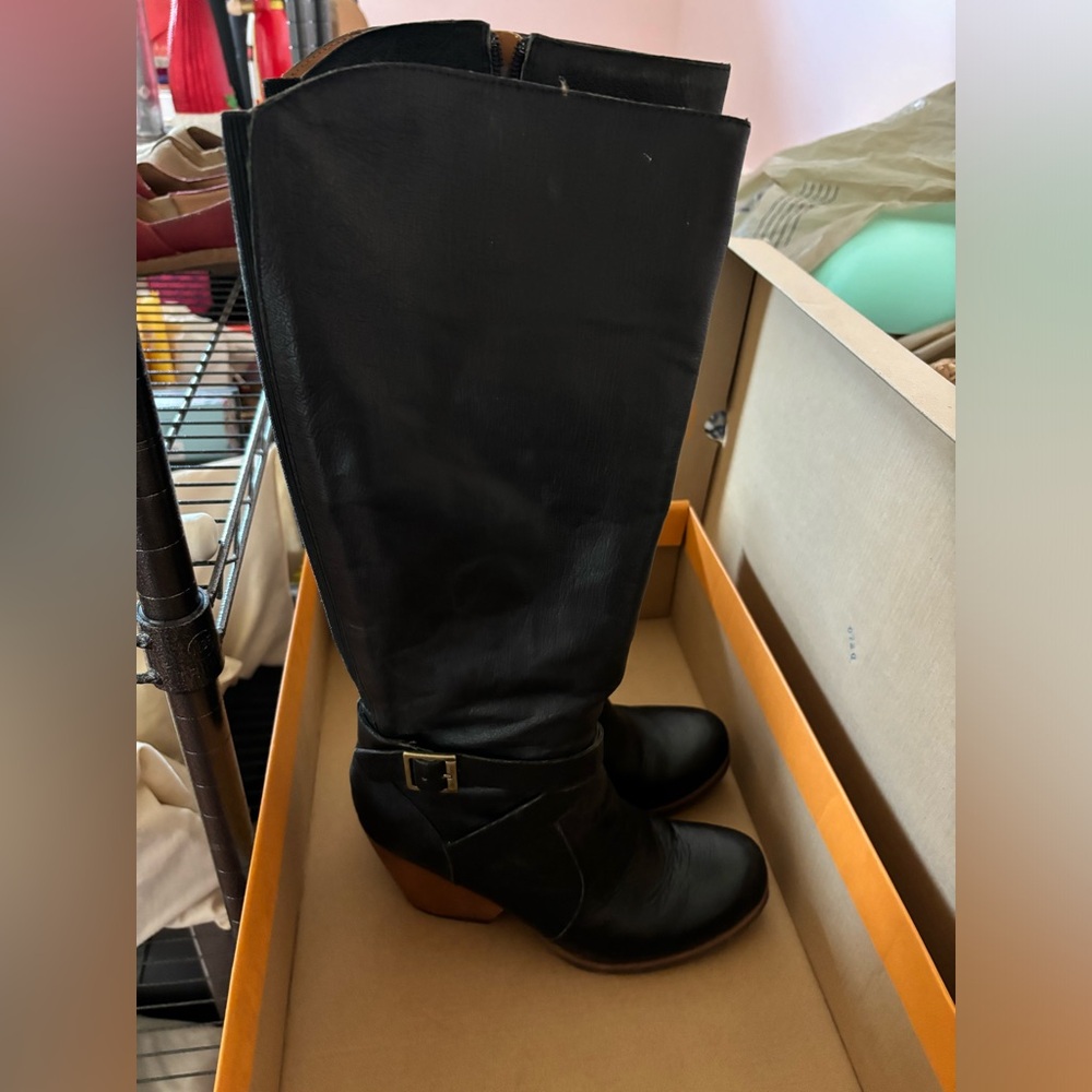 Kork Long Black Boots